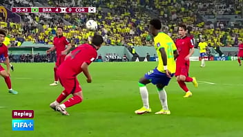 Brasil Menggebuki Korea Dengan Gaya Doggy Style