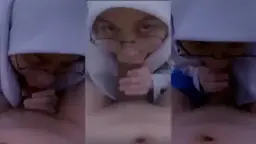 Dibikin Ngecrot Sama Keponakan Berhijab Berkacamata