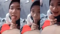 Hijab Ganas Mengisap Kontol Pacar Baru