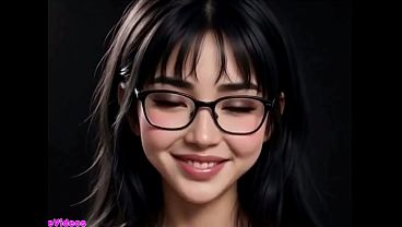 Gadis Tiongkok Cantik Menjulurkan Lidahnya Yang Menggoda Untukmu, Dalam Animasi Ai Yang Sensual