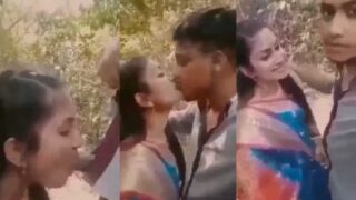 Puneri Cewek Ngeseks Di Luar Sama Kakak Tiri, Nikmatin Kontol Di Mulut.