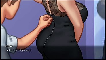Ibu Tiri Hentikan Percakapan Dengan Satu Senyum Genit (18+)
