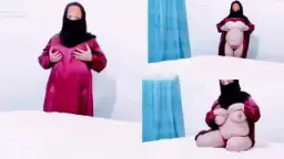 Arab Ratu Niqab Pamer Dada Montok Besar